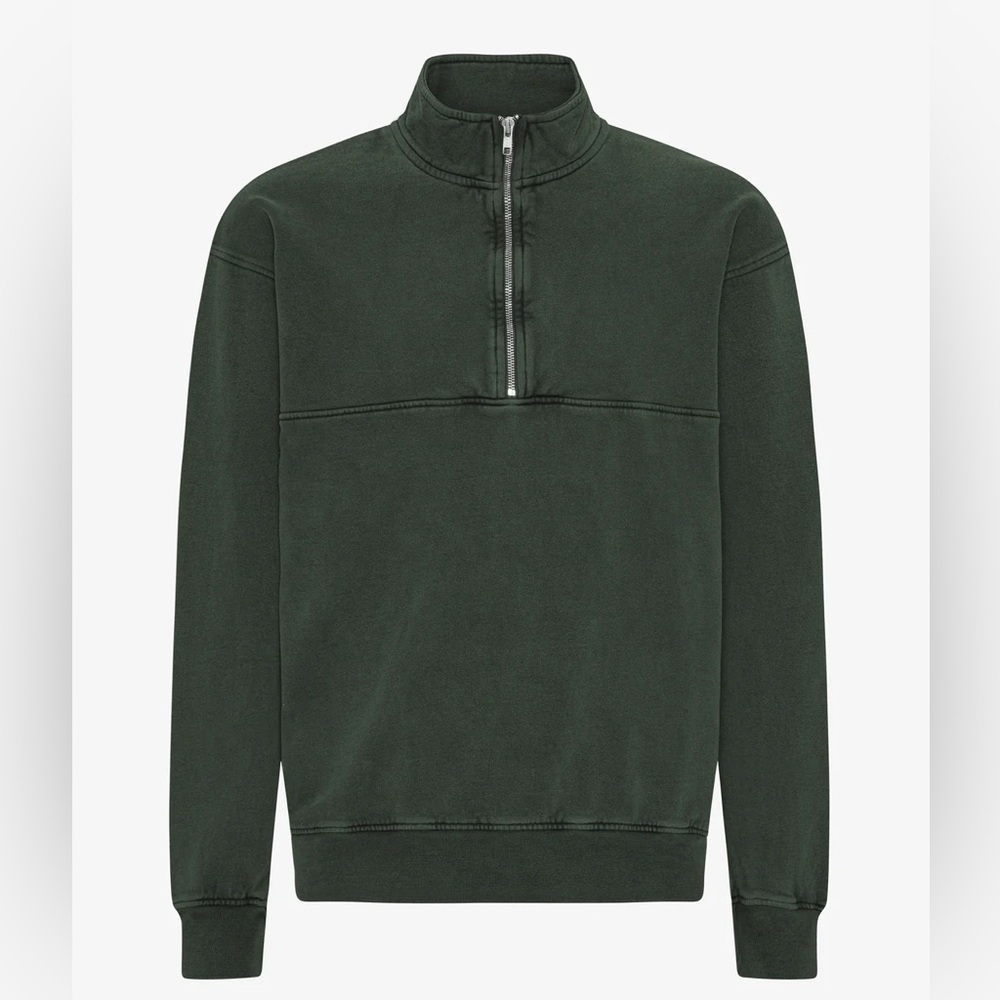 Colorful standard Organic Quarter Zip - Midnight Forest